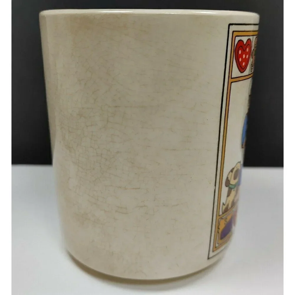 Susan Marie McChesney Kiss The Cook Coffee Mug Gingerbread Cupcake Heart Vintage